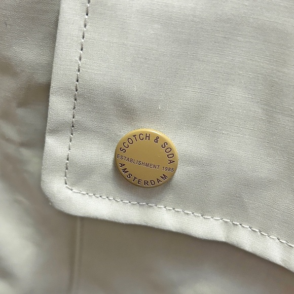 Scotch & Soda Utility Field Jacket Coat Mid-Length Hooded Many Pockets NWOT - Picture 12 of 16